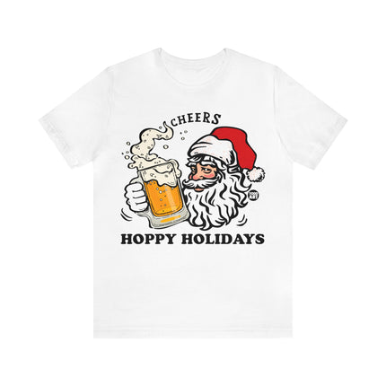 Hoppy Holidays Santa Beer Unisex Tee