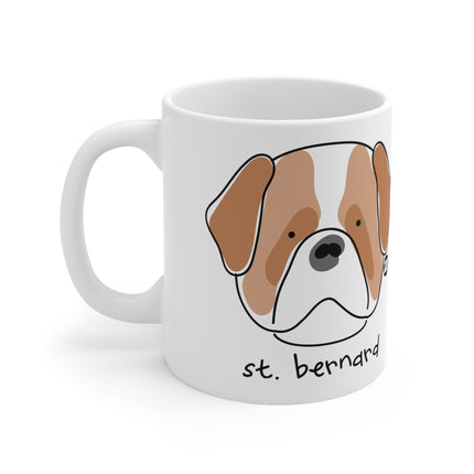 Dog Breeds St. Bernard Ceramic Mug