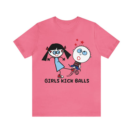 Girls Kick Balls Unisex Short Sleeve Tee