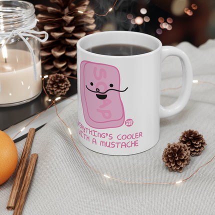 Cooler With Mustache Ceramic Mug
