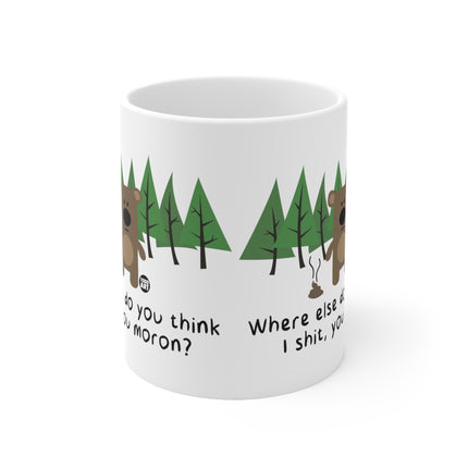 Bear Shit in Woods Ceramic Mug