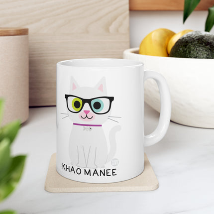 Bow Wow Meow Khao Manee Ceramic Mug