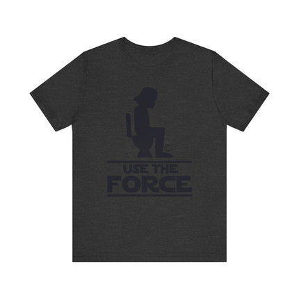 Funny Star Wars "USE THE FORCE" Darth Vader on Toilet Tee Shirt