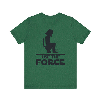 Funny Star Wars "USE THE FORCE" Darth Vader on Toilet Tee Shirt