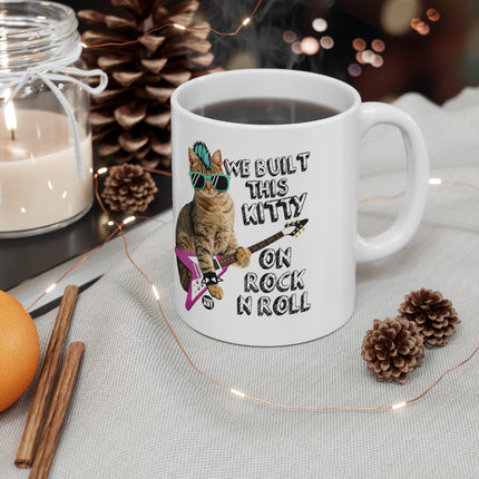 Built Kitty Rock n Roll Ceramic Mug