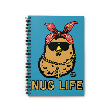 Nug Life Chicken Nugget Spiral Notebook - Ruled Line