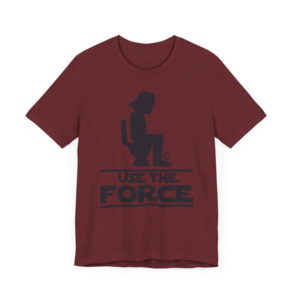 Funny Star Wars "USE THE FORCE" Darth Vader on Toilet Tee Shirt