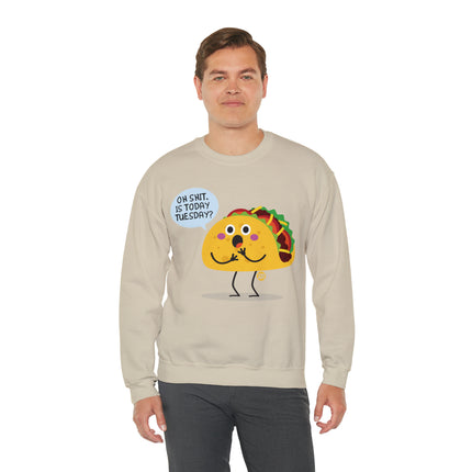 Oh Shit Taco Tuesday Crewneck Sweatshirt