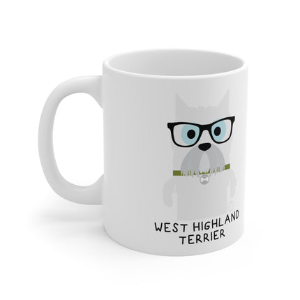 Bow Wow Meow West Highland Terrier Ceramic Mug