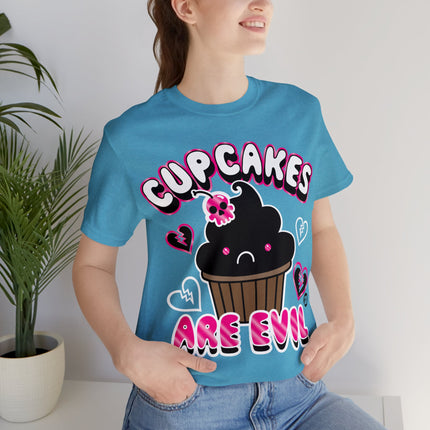 Cupcakes Are Evil Unisex Tee