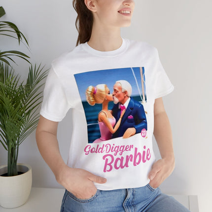 Gold Digger Barbie Unisex Short Sleeve Tee