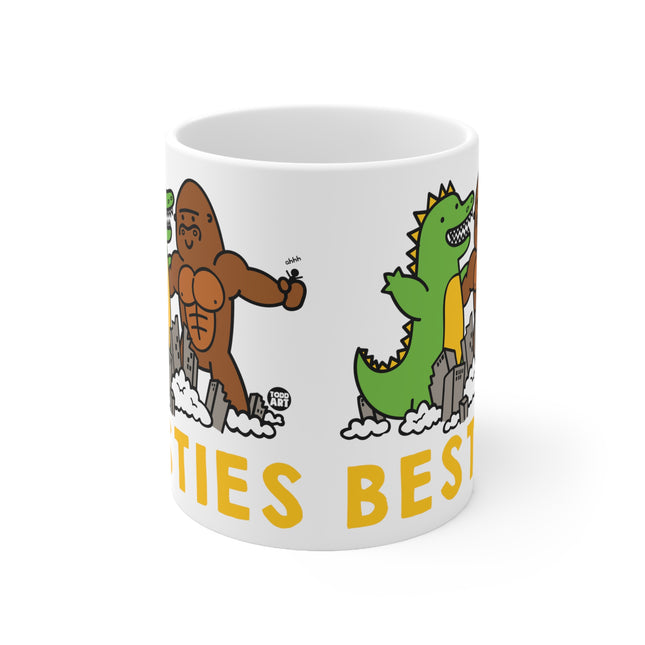 Besties Godzilla King Kong Ceramic Mug