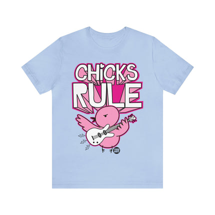 Chicks Rule Guitar Unisex Tee