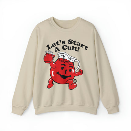 Let's Start a Cult Kool Aid Man Crewneck Sweatshirt