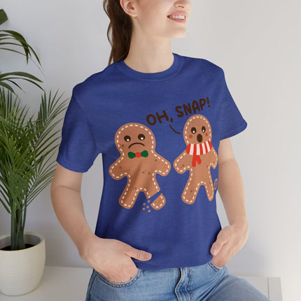 Oh Snap Gingerbread Cookie Xmas Unisex Tee