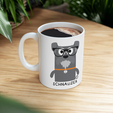 Bow Wow Meow Schnauzer Ceramic Mug