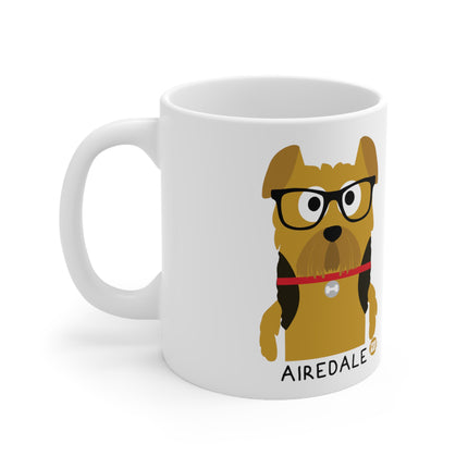 Bow Wow Meow Airedale Ceramic Mug