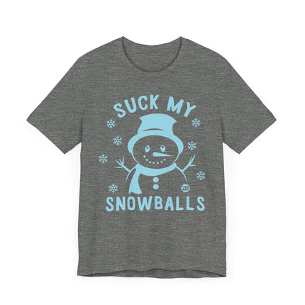 Funny "SUCK MY SNOWBALLS" Tee Shirt