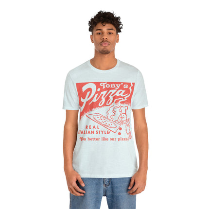 Retro Ton't Pizza Unisex Short Sleeve Tee