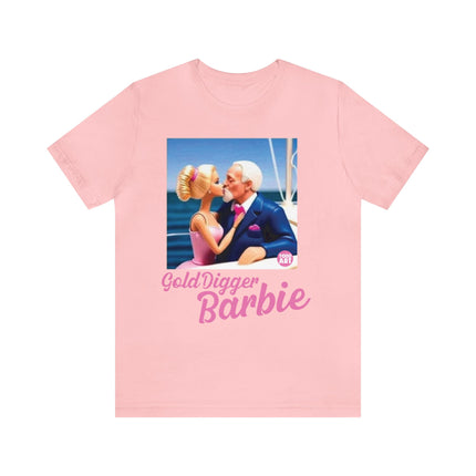 Gold Digger Barbie Unisex Short Sleeve Tee