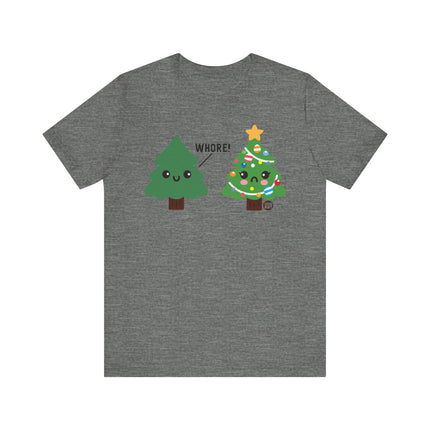 Funny "WHORE XMAS TREE"  ChristmasTee Shirt