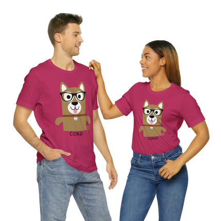 Bow Wow Meow Corgi Unisex Tee