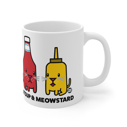 Catsup Meowstard Ceramic Mug