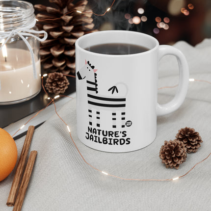Natures Jailbirds Zebra Ceramic Mug