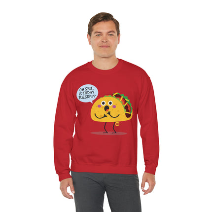 Oh Shit Taco Tuesday Crewneck Sweatshirt