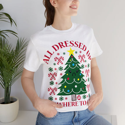 All Dressed Up Christmas Tree Unisex Short Sleeve Tee