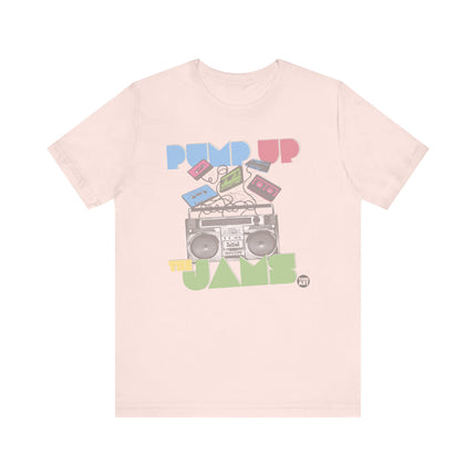 Pump Up The Jams 90s Tee, 90s Mixed Tape Shirt, Old School 90s Boombox Tee