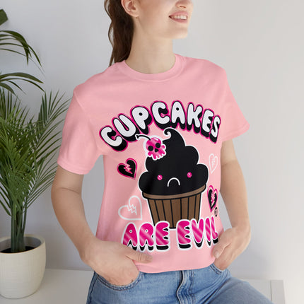 Cupcakes Are Evil Unisex Tee