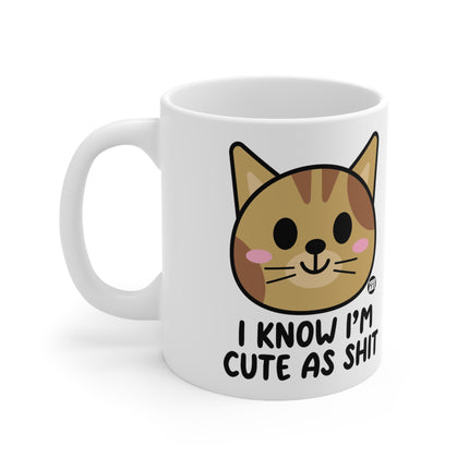 Cute As Shit Cat Ceramic Mug