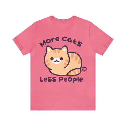 More Cats Less People Unisex Short Sleeve Tee