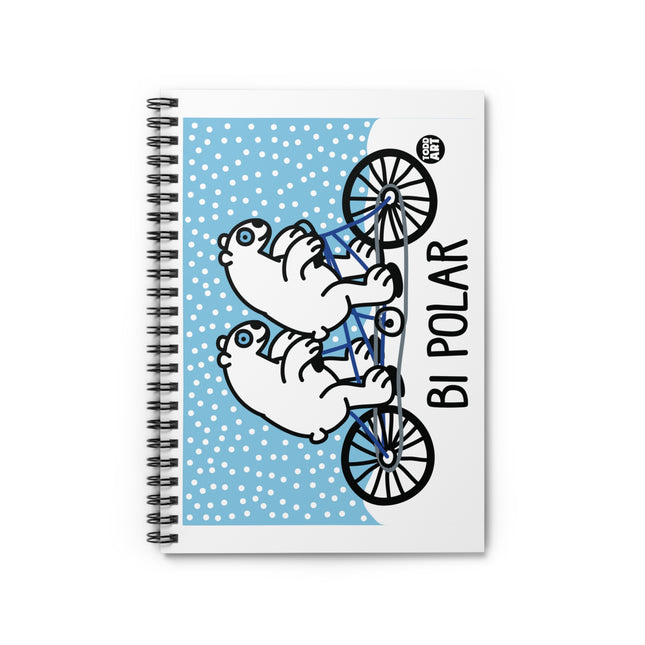 Bi Polar Bears Spiral Notebook - Ruled Line