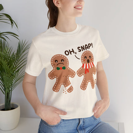 Oh Snap Gingerbread Cookie Xmas Unisex Tee