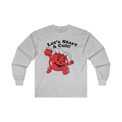 Let's Start a Cult Kool Aid Man Ultra Cotton Long Sleeve Tee