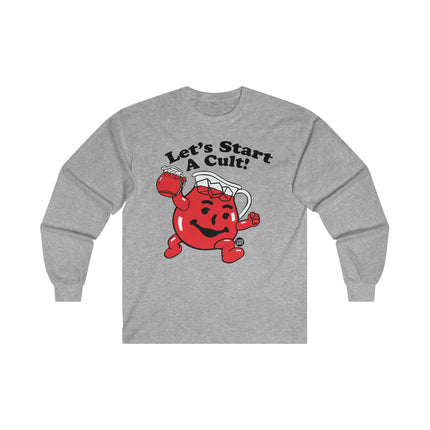 Let's Start a Cult Kool Aid Man Ultra Cotton Long Sleeve Tee