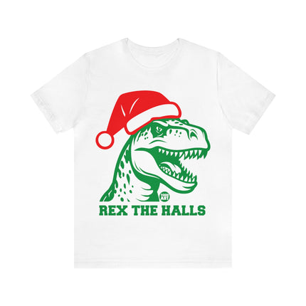 Rex The Halls T-Rex Christmas Unisex Tee