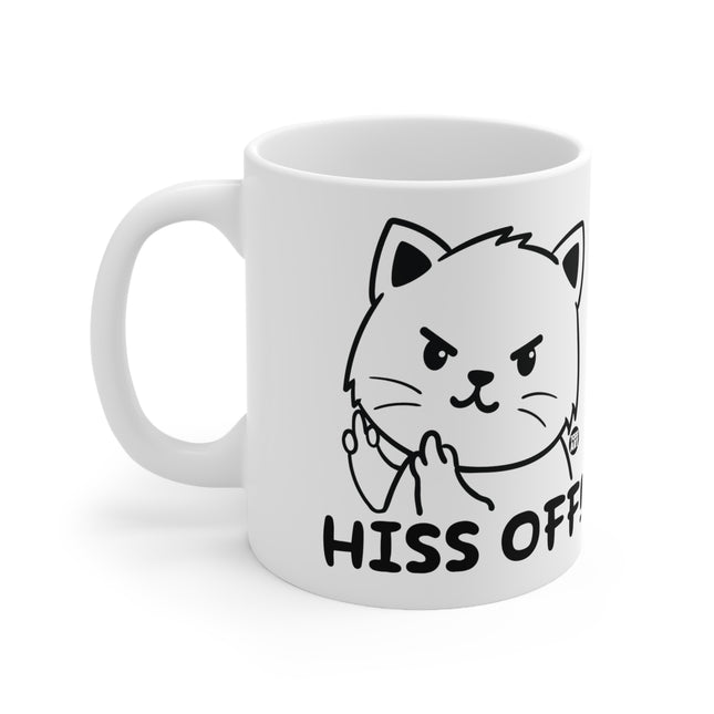 Hiss Off Cat Ceramic Mug