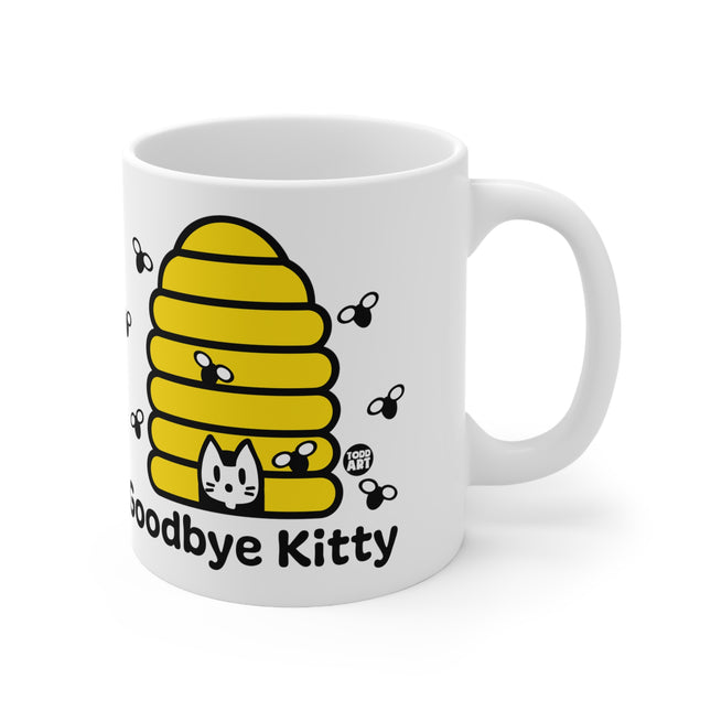 Goodbye Kitty Bee Hive Ceramic Mug