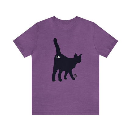 Cat Butt Hi Unisex Short Sleeve Tee