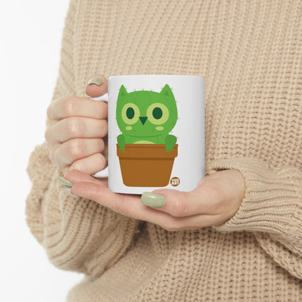 Cactimals Owl Ceramic Mug