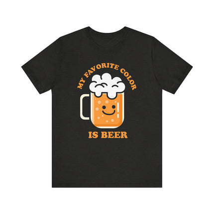 Funny "MY FAVE COLOR IS BEER" Tee Shirt