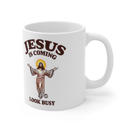 jesus coming busy Mug