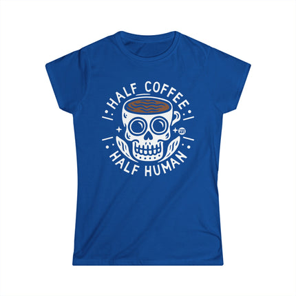 Half Coffee Half Human Women's Softstyle Tee