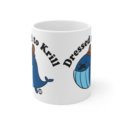 dressed to krill whale Ceramic Mug