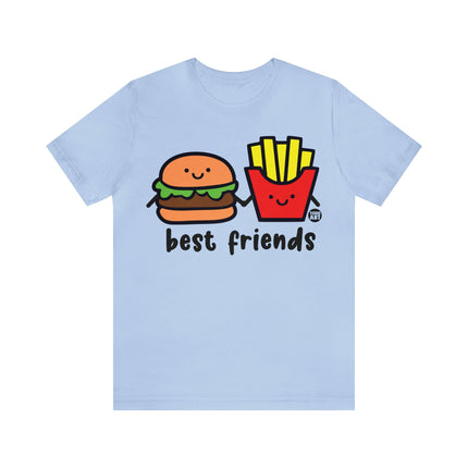 Best Friends Burger and Fries Unisex Short Sleeve Tee