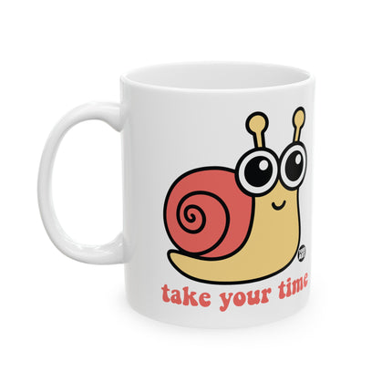 Take It Slow Cute Snail Coffee Mug