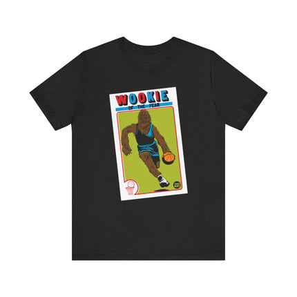 Funny Star Wars "WOOKIE OF THE YEAR" Basketball Card Tee Shirt